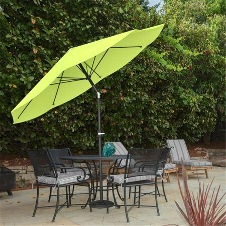 GRILLGEAR 10 ft. Patio Table Umbrella with Easy Crank & Auto Tilt; Green GR3234954